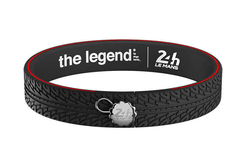 bracelet the legend 24h noir rouge